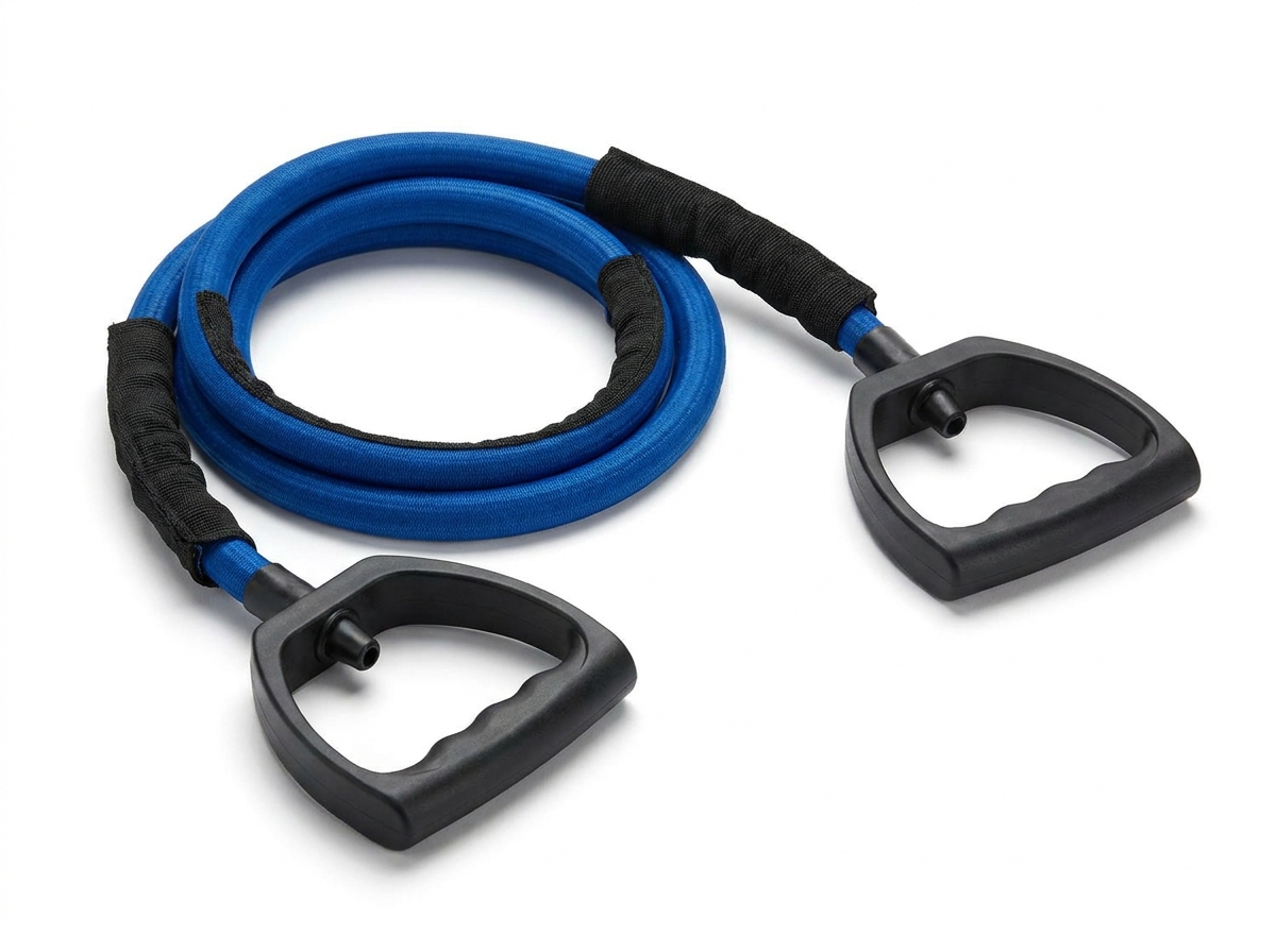Speedo Stretch Cord resistance band system for swim training — elastic band with paddle grips for dry-land stroke practice